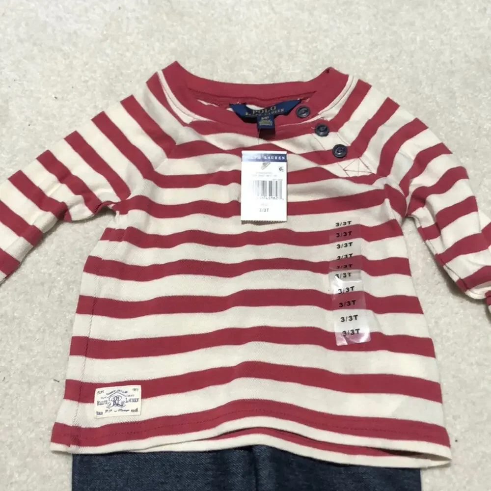 Ralph Lauren top Capri leggings NWT 3t